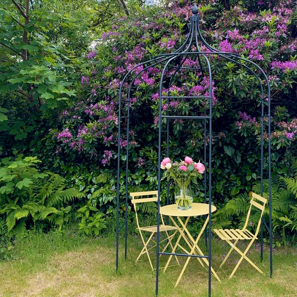 gothic gazebo in garden