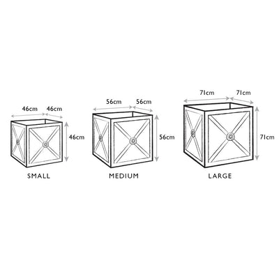 Regency Zinc Planter Measurements