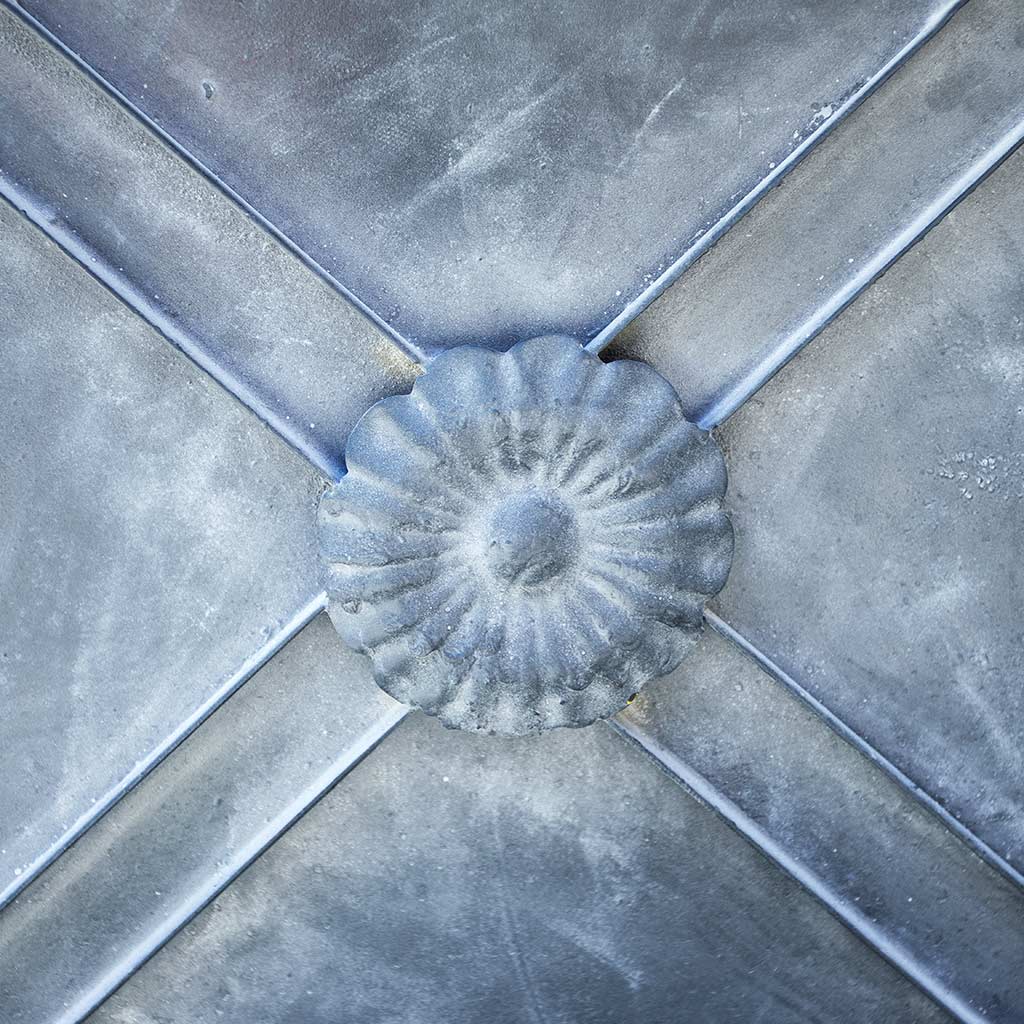 Regency Zinc Trough Planter Detail