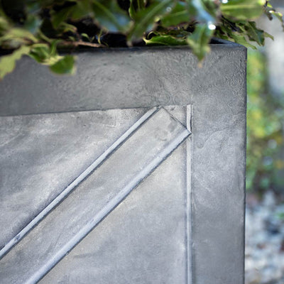 Regency Zinc Trough Planter Detail