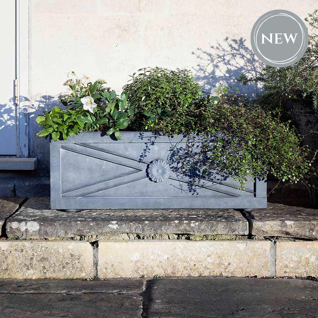 Regency Zinc Trough Planter