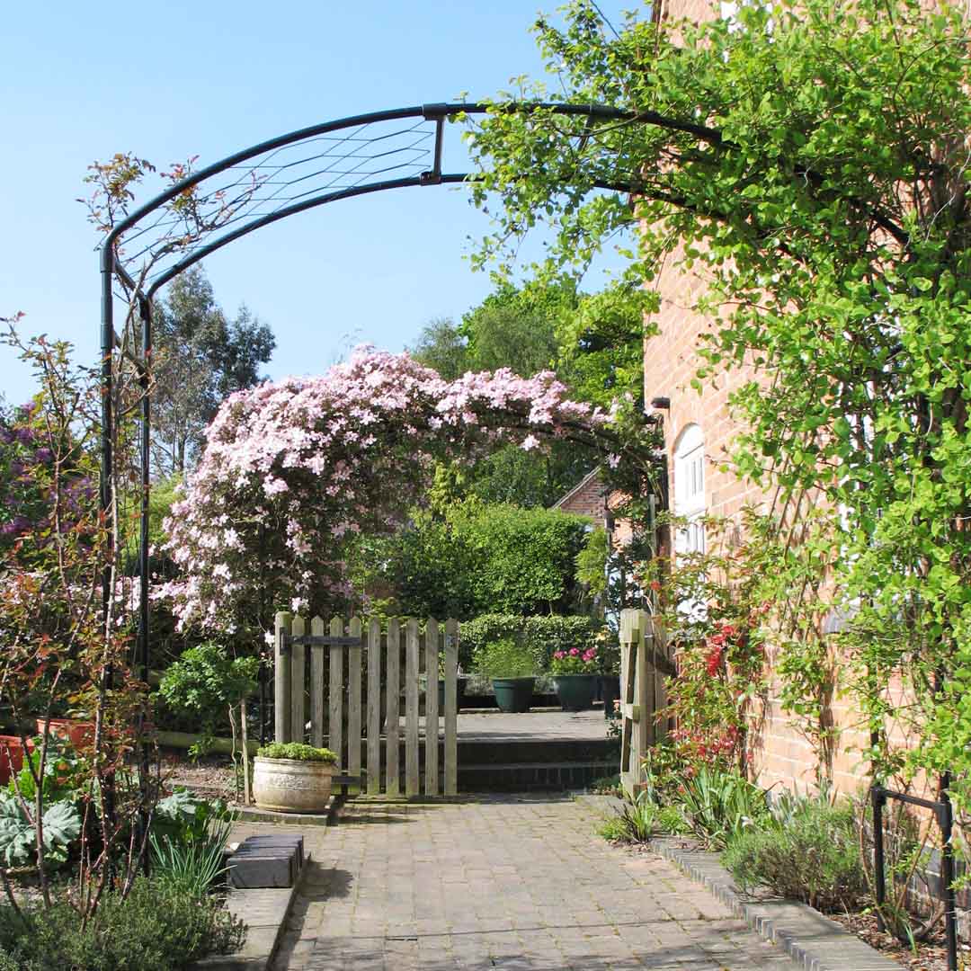 metal arch structure on wall